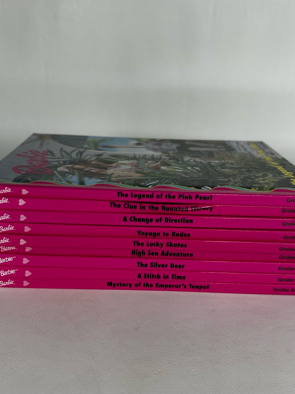 Vintage Barbie and Friends Book Club Hardcover Grolier Lot of 9 Books 1998-99